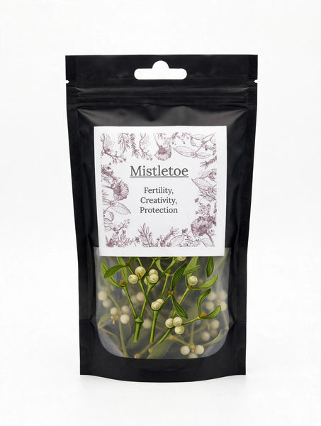 Mistletoe in Aelfen Apothecary packaging